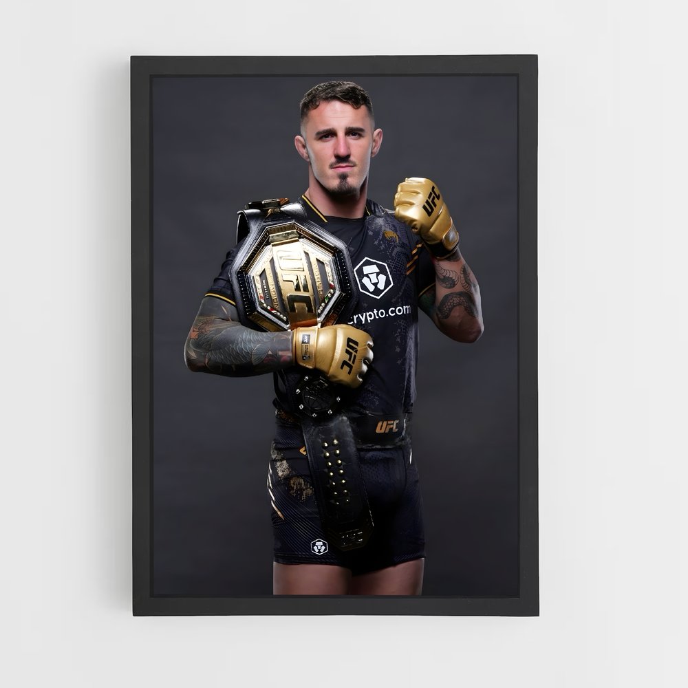 Poster Gloire Dorée – affiche MMA (vue 2)